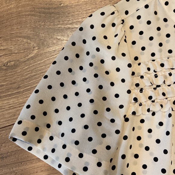 Madewell Silk Polka Dot Blouse - Picture 4 of 8